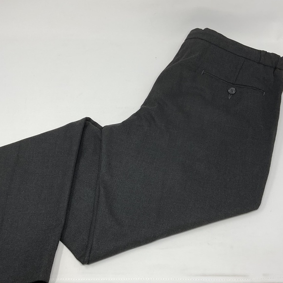 Nordstrom Men's Gray Tech Smart Trim Fit Dress Pants Drawstring Waistband Size M - Picture 1 of 8